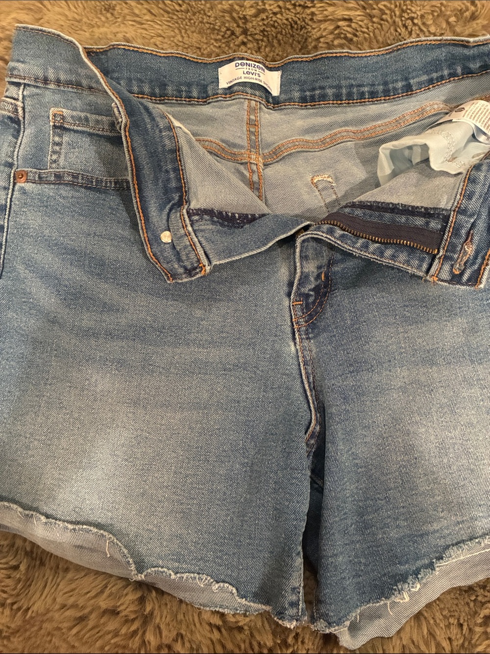 Levi's Light Blue Denim Cutoff Shorts